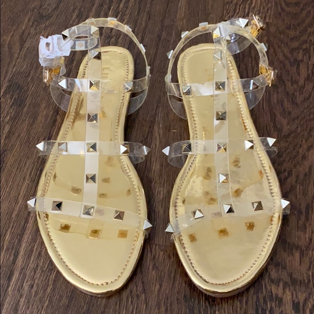 Clear sandals